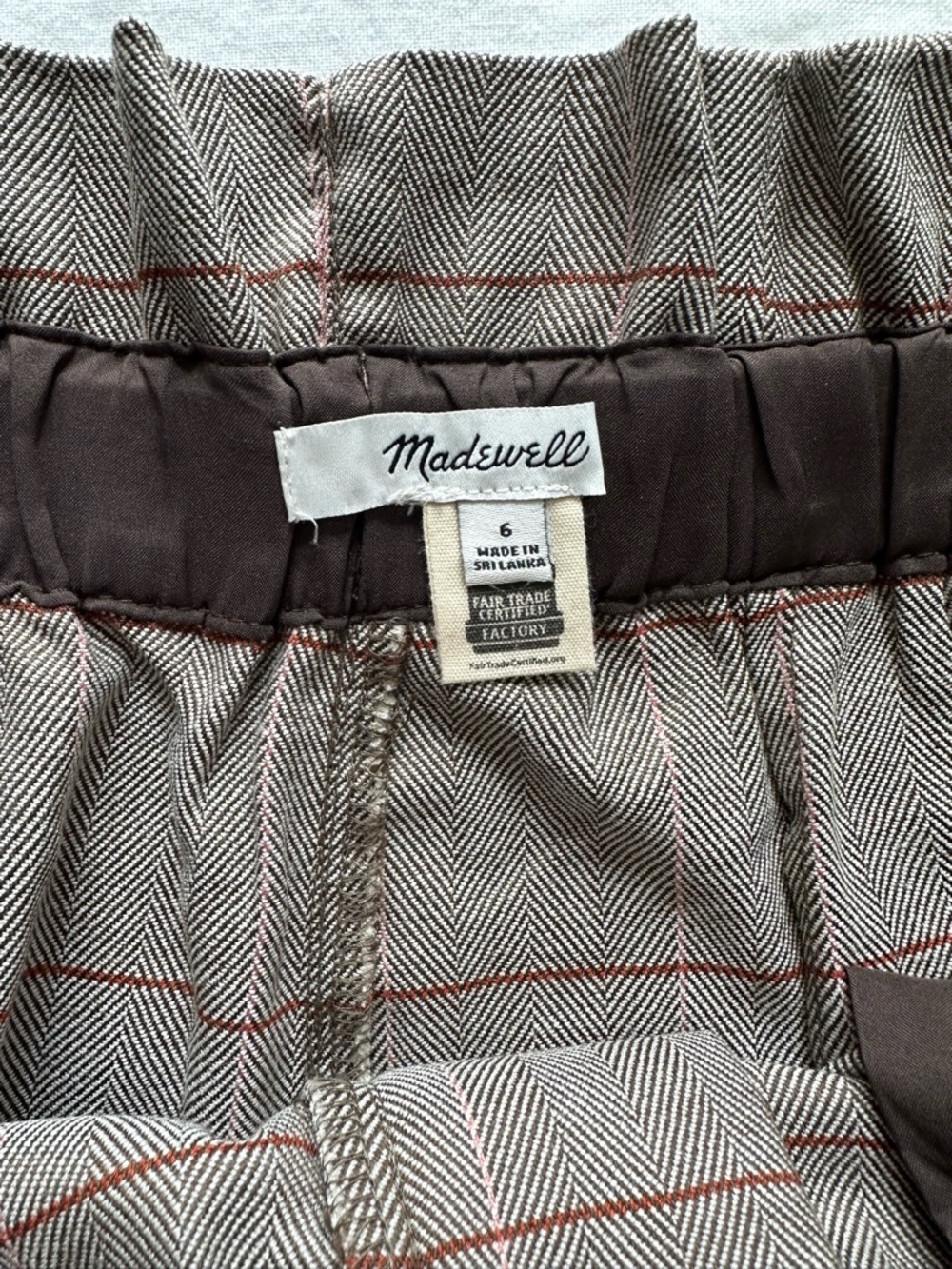 Madewell High-waisted Ankle-length Plaid Trousers - Picture 4 of 4